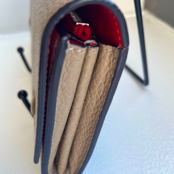 Celine Taupe Leather Wallet EUC - Picture 8 of 9